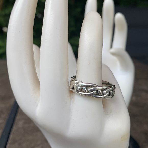 Sterling silver ring - unisex. 925 silver. - Picture 2 of 4